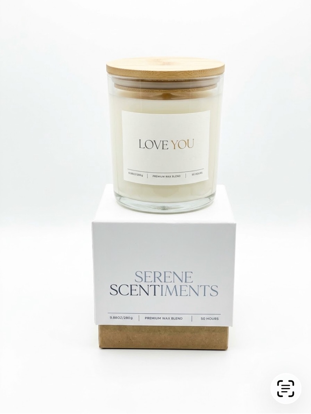 Serene Scentiments Citrus + Sea Salt Jar Candle 9.88 oz 50hr Single Wick